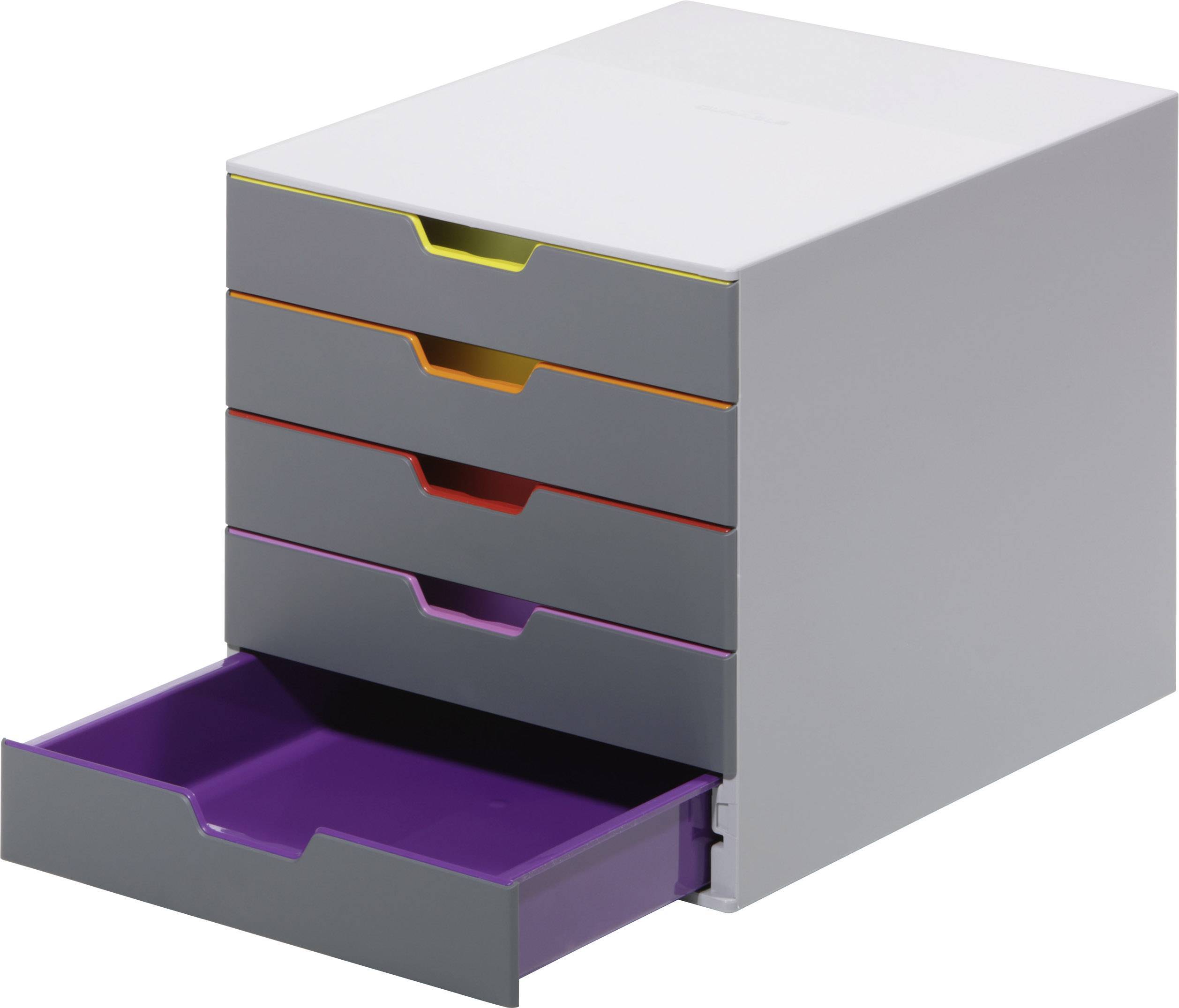 DURABLE Schubladenbox VARICOLOR 5 Fächer Etiketten mehrfbg Multimedia-Technik PapierBüroSchreibwar