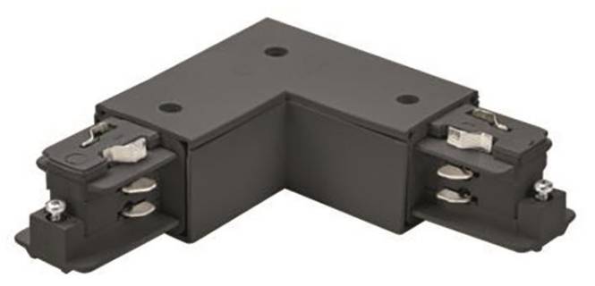 BRUM 3PH-Eckverbinder DALI sw 87126080 ONETRACK, schwarz Schutzleiter innen Techn.Licht/Wohnraum