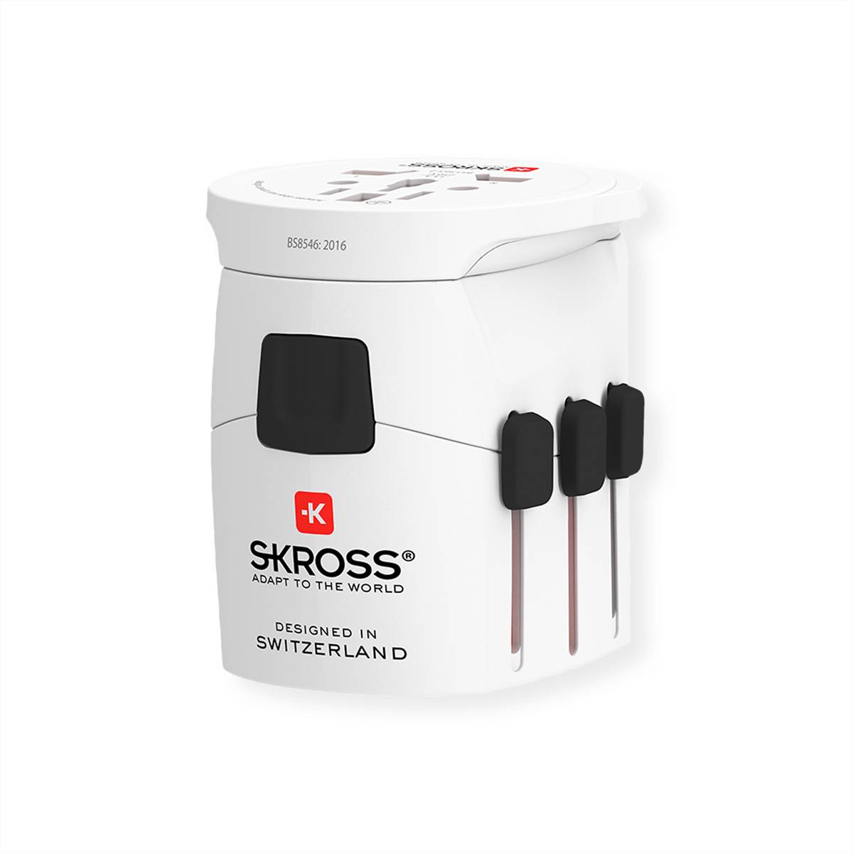 Skross PRO Light World Universal Reiseadapter, Weltweit Stromversorgung Reisesteckeradapter