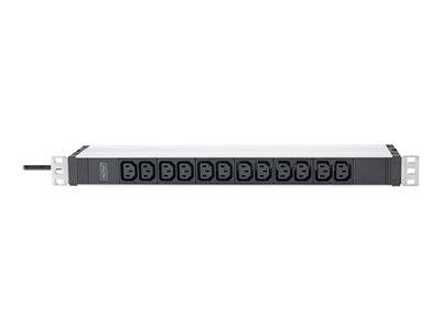 DIGITUS PDU 1U 12xC13 Ausgänge 230V/16A schwarz Multimedia-Technik Power Distribution Unit