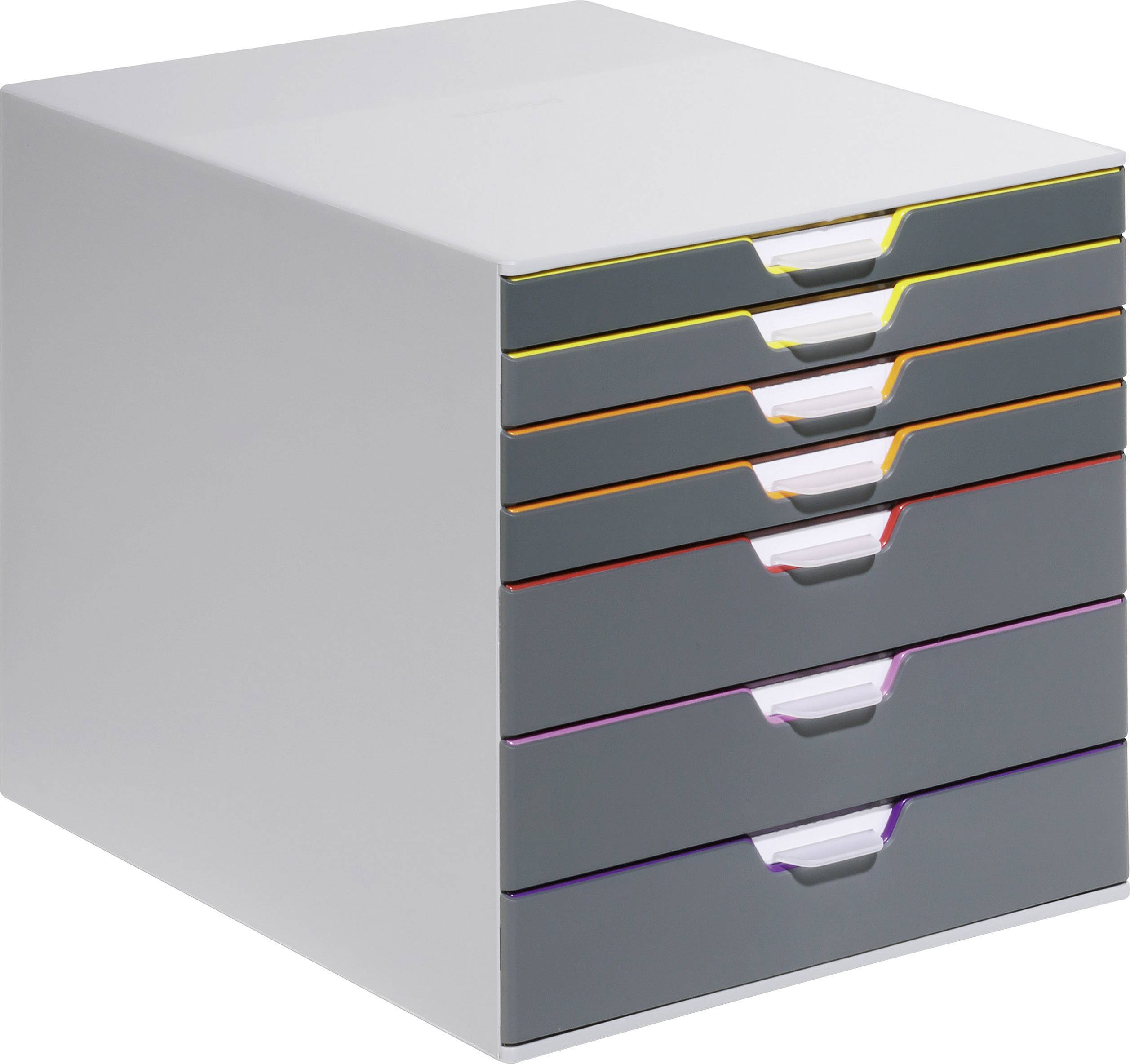 DURABLE Schubladenbox VARICOLOR 7 Fächer Etiketten mehrfbg Multimedia-Technik PapierBüroSchreibwar