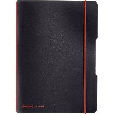 Herlitz Notizheft my.book flex A5 PP 40Bl. kariert schwarz Multimedia-Technik PapierBüroSchreibwar