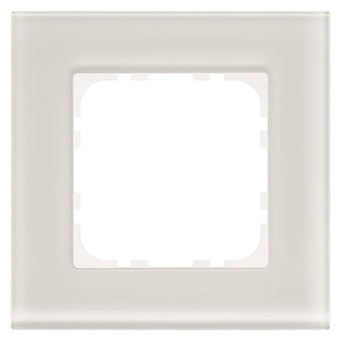 MDT BE-GTR1W.01 Glasrahmen 1fach Weiß f.55mm Programme Install.Baumaterial Schaltermat/Geb.Steu KNX