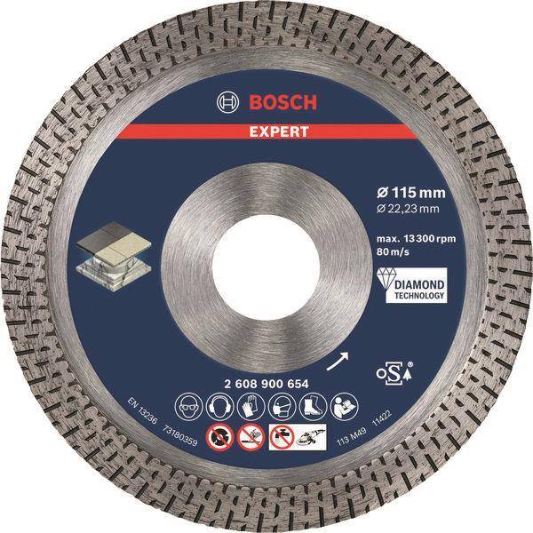 Bosch EXPERT HardCeramic 2608900654 Diamant Trennscheibe 115x22,23x1.4x10 Install.Baumaterial