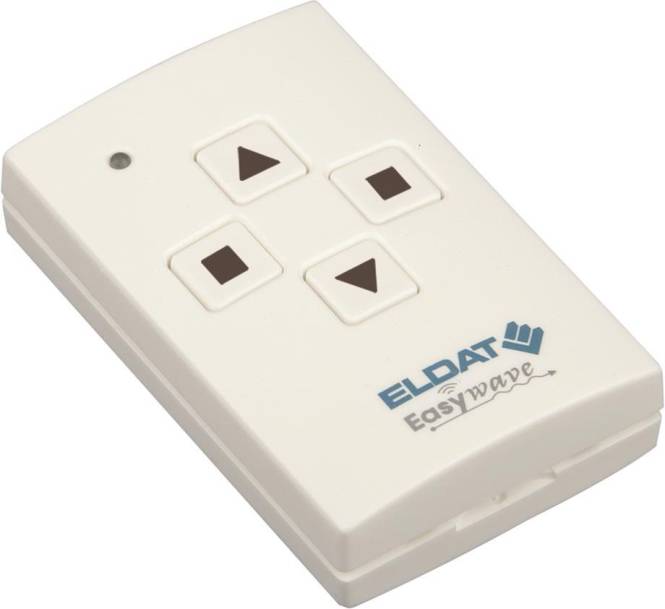 ELDAT Minihandsender RT30E5001-01-02K AUF-STOPP-ZU, signalweiß RAL9003 Install.Baumaterial Smart