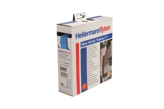 Hellermann HIS-3-12/4-PO-X-BU 5m Warmschrumpfschlauch 3:1 blau 308-31206 Install.Baumaterial