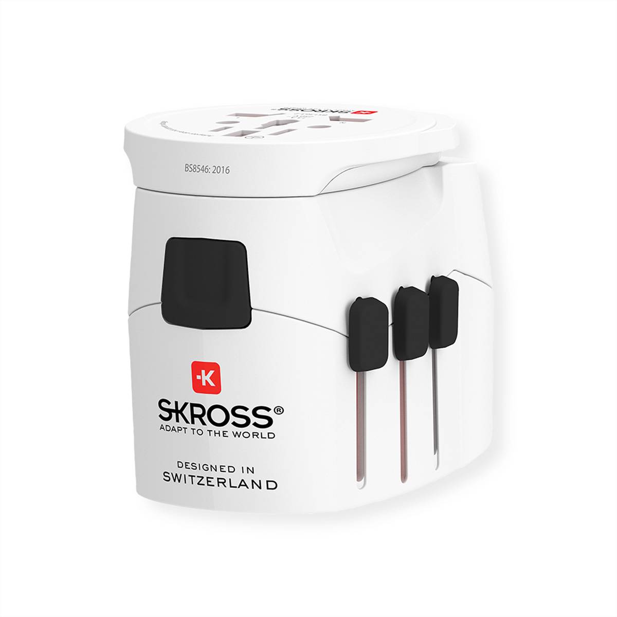 Skross PRO Light USB 2xA - World Reiseadapter, Weltweit Stromversorgung Reisesteckeradapter