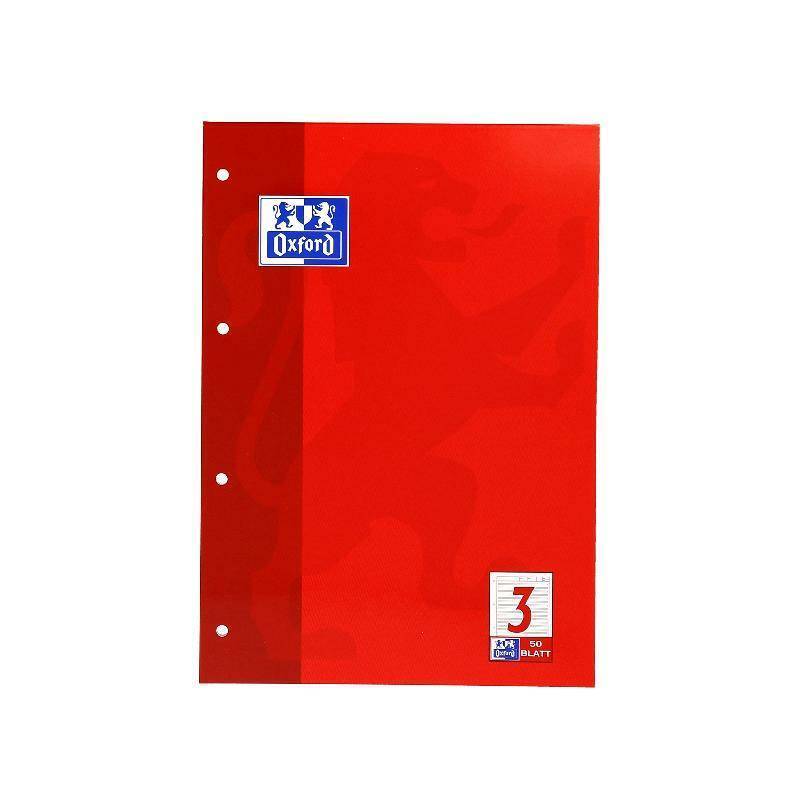 Oxford Arbeitsblätterblock A4 50 Blatt Lin. 3 Multimedia-Technik PapierBüroSchreibwar
