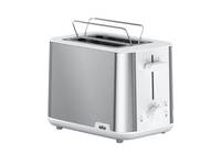 Braun HT 1510 8 2 Scheibe(n) 900 W Edelstahl, Weiß Hausgeräte Kleingeräte Backen Grillen Toast