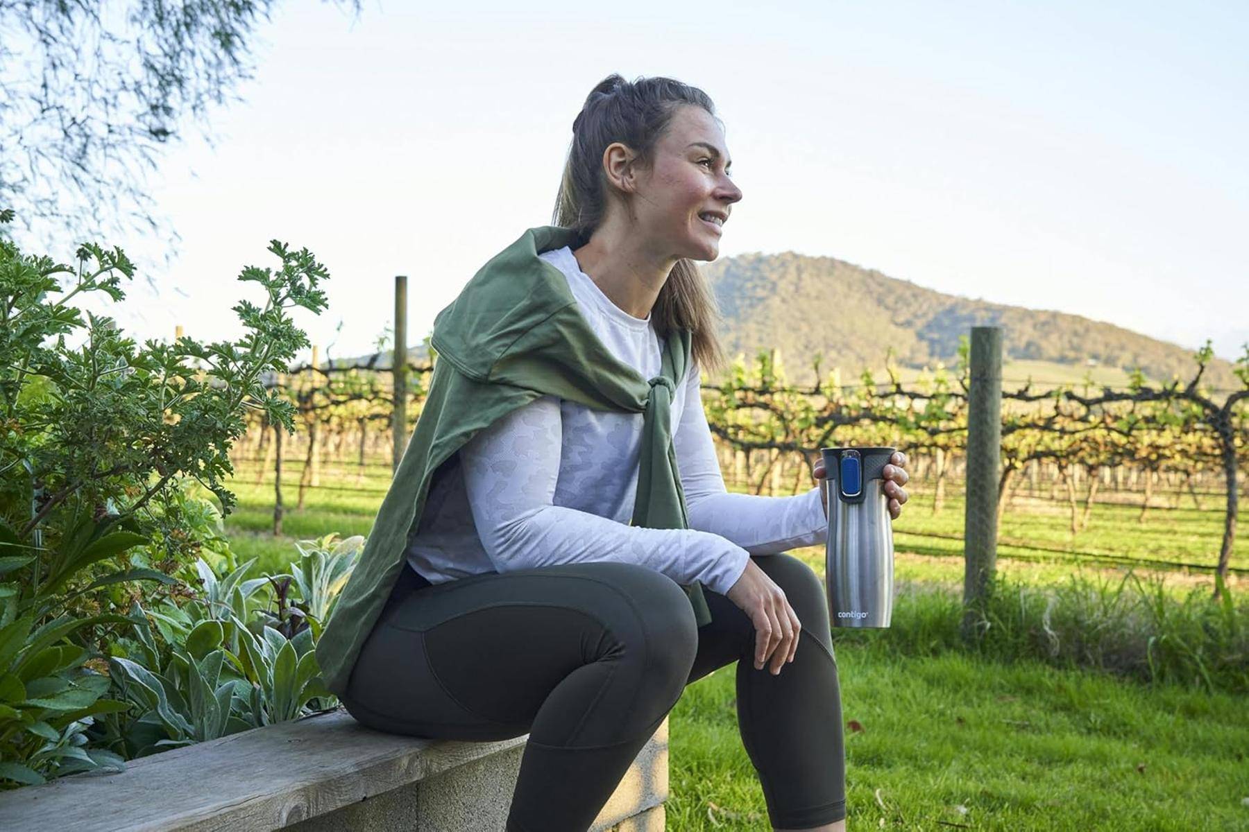 Contigo Thermobecher West Loop Autoseal Edelstahl Isolierbecher 470 ml Fb. Steel