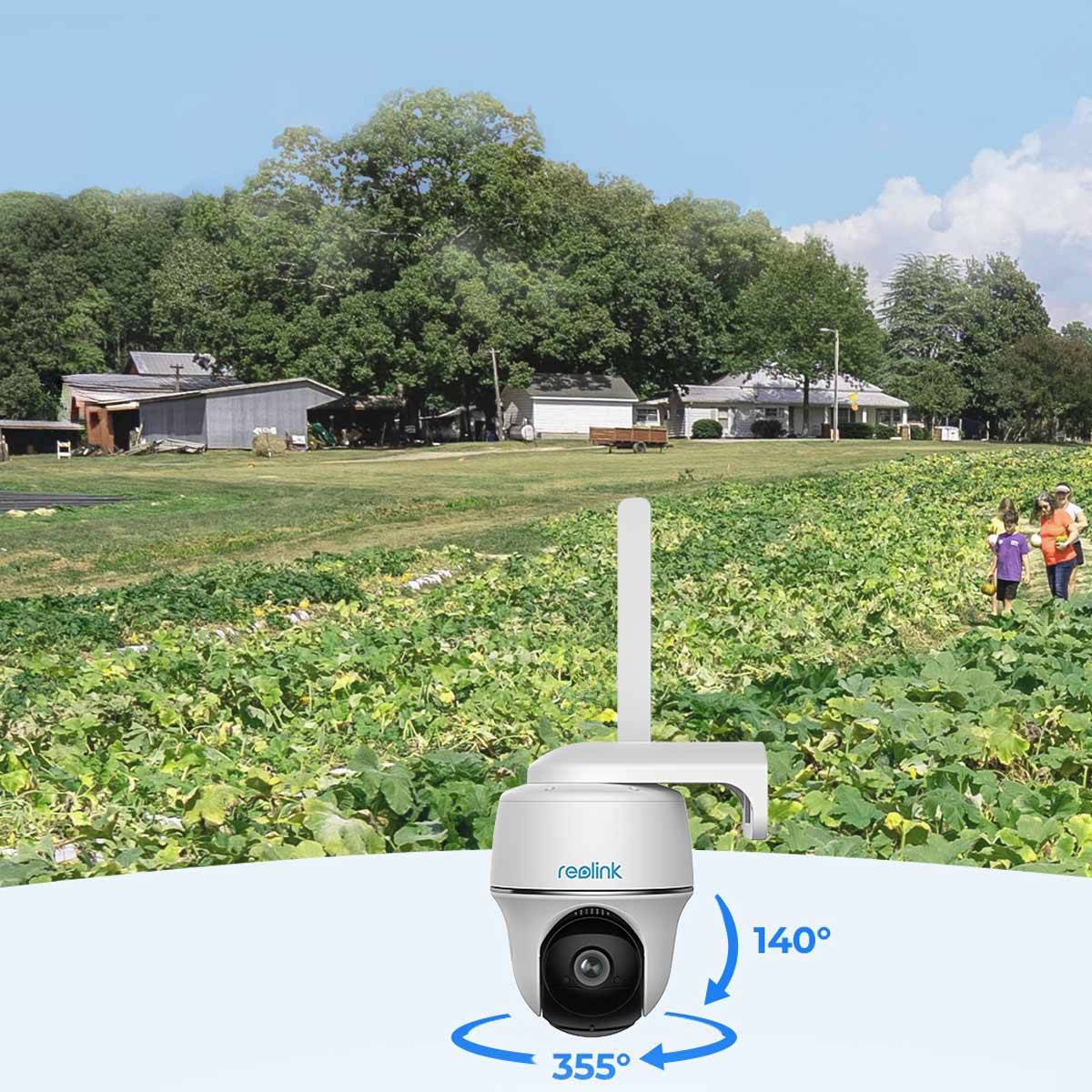 REOLINK Überwachungskamera Go Series G430, mit Solarpanel, außen, weiß