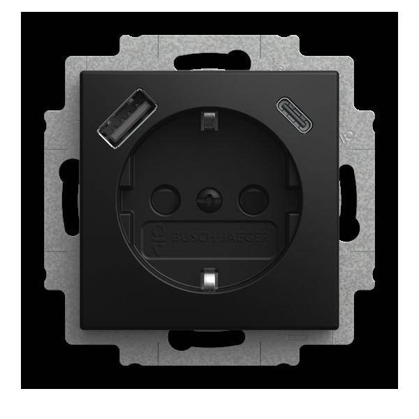 Busch-Jaeger USB-Steckdosen-Einsatz 20 EUCB2USBAC-915