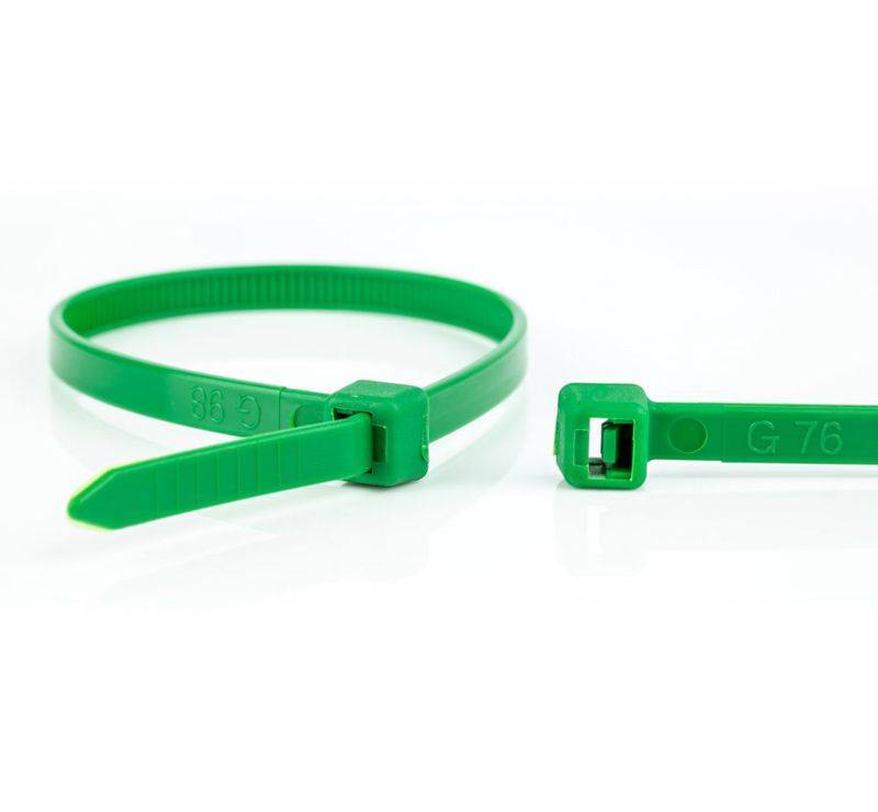 WKK Kunststoffkabelbinder Grün 100x2,5mm 100 St. Installation / Reinigung Kennzeichnung und und