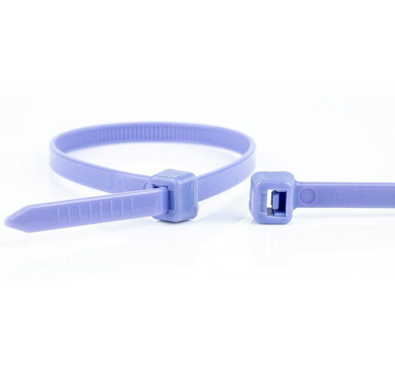 WKK Kunststoffkabelbinder Violett 100x2,5mm 100 St. Installation / Reinigung Kennzeichnung und und