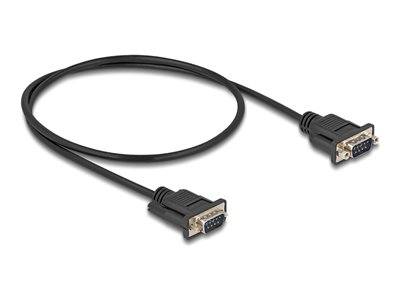 DELOCK Seriell Kabel RS-232 St zu St mit St-Gehäuse 0,5 m Multimedia-Technik