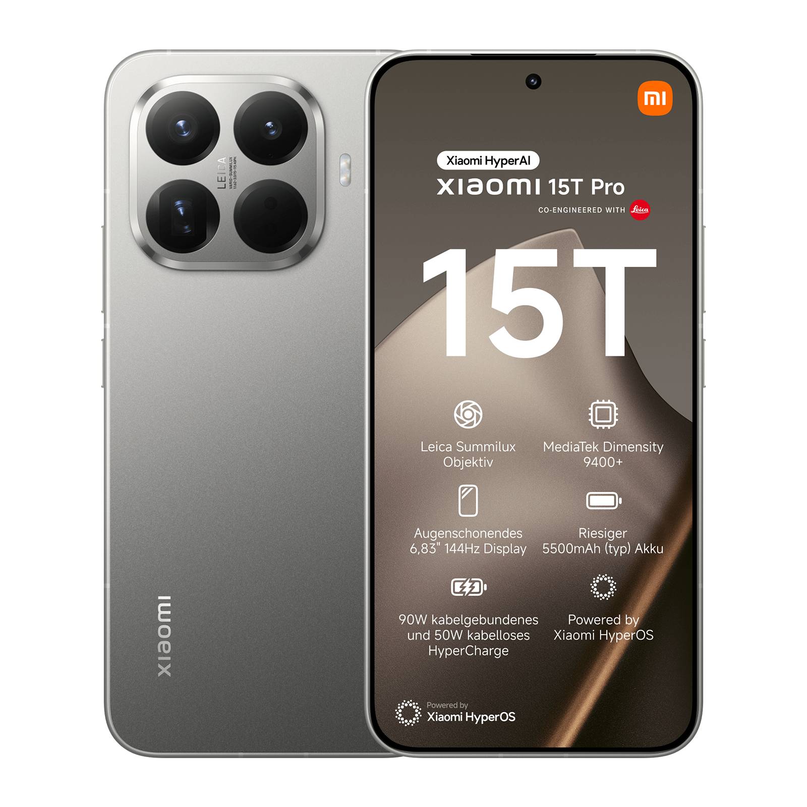 Xiaomi 15T Pro Smartphone 5G Handy mit 1.5K Display 50MP Video 8K Android