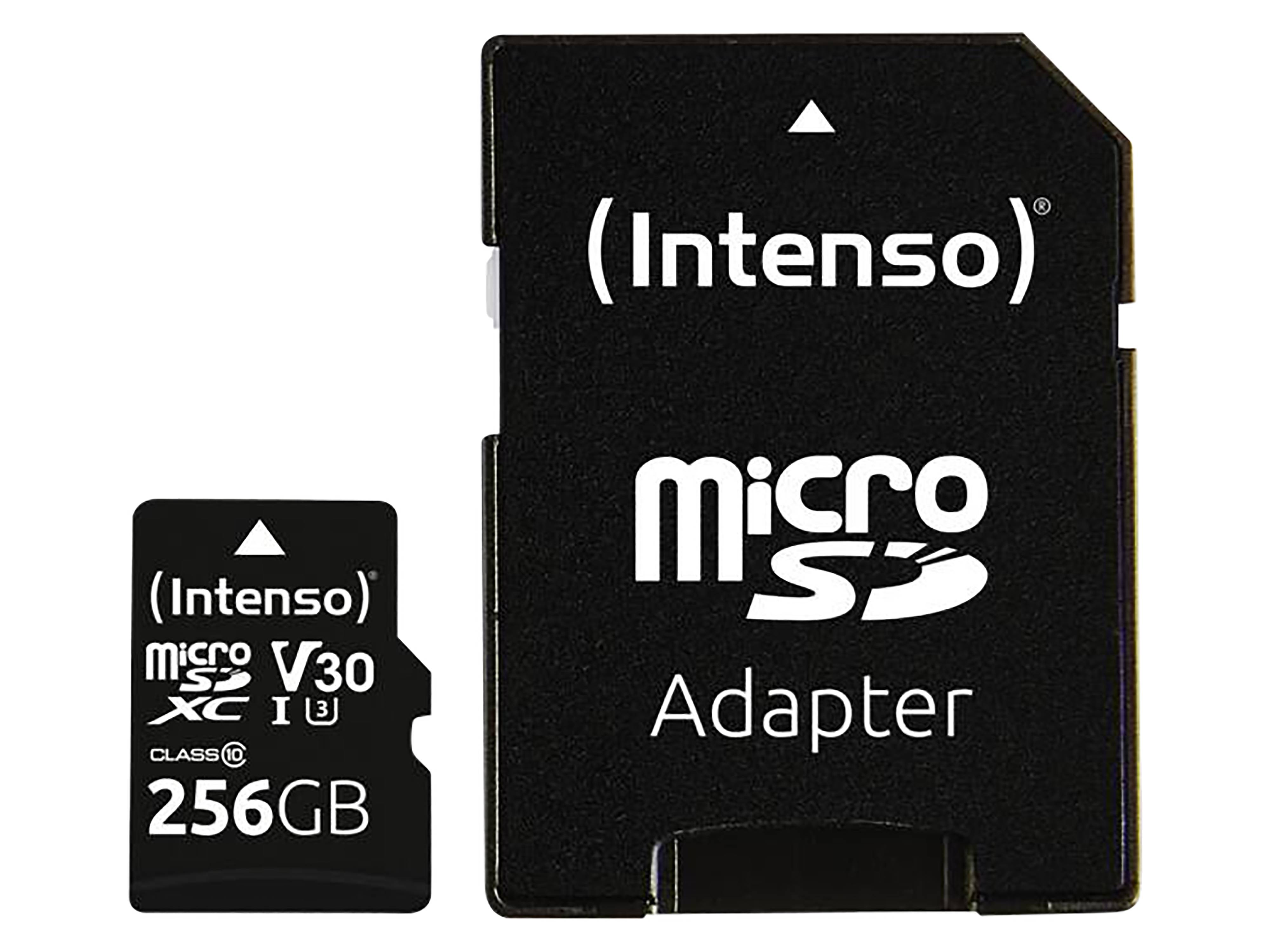 Eine schwarze microSD-Karte mit der Bezeichnung 