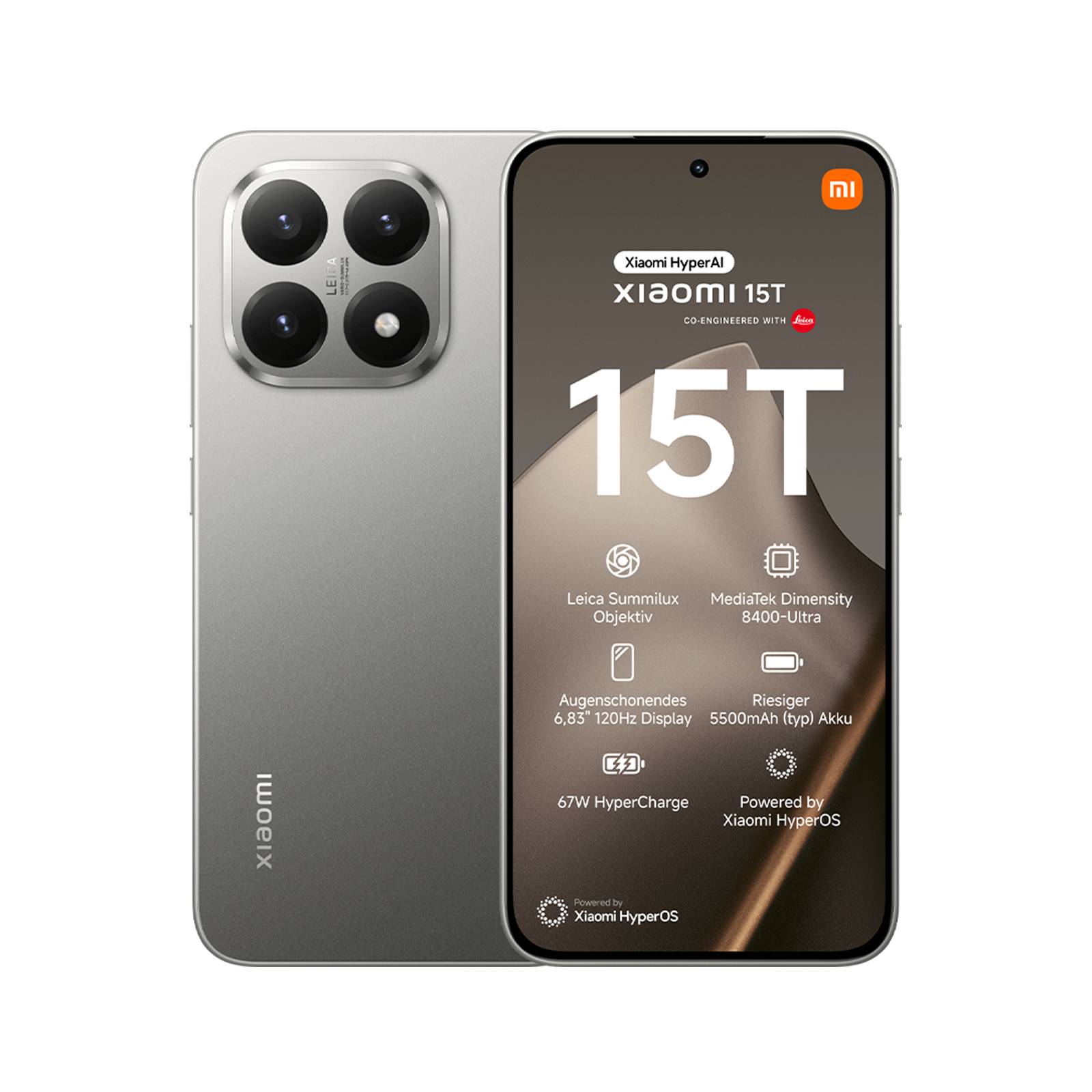 Xiaomi 15T Smartphone 5G Handy 1.5K Display 50MP Video NFC Android HyperOS