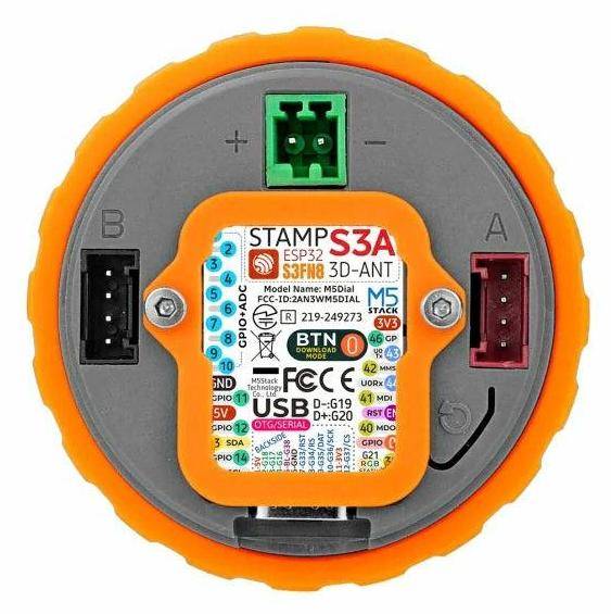 M5Stack Dial intelligenter Drehknopf, ESP32-S3, 1,28 Zoll Touchscreen, RFID, RTC, 6-36V