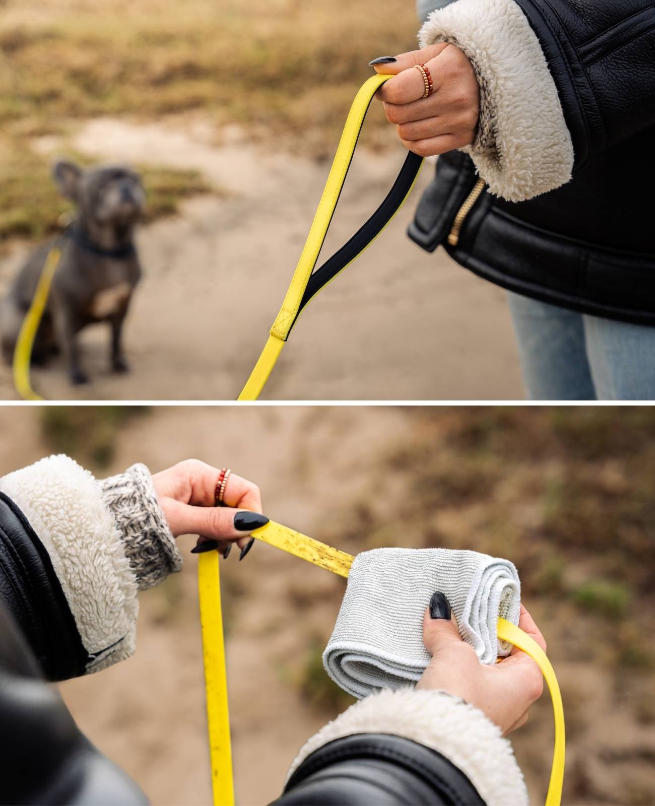 lionto Schleppleine für Hunde 20 m, strapazierfähig & wasserdicht mit weicher Neopren-Handschlaufe und Drehkarabiner, gelb