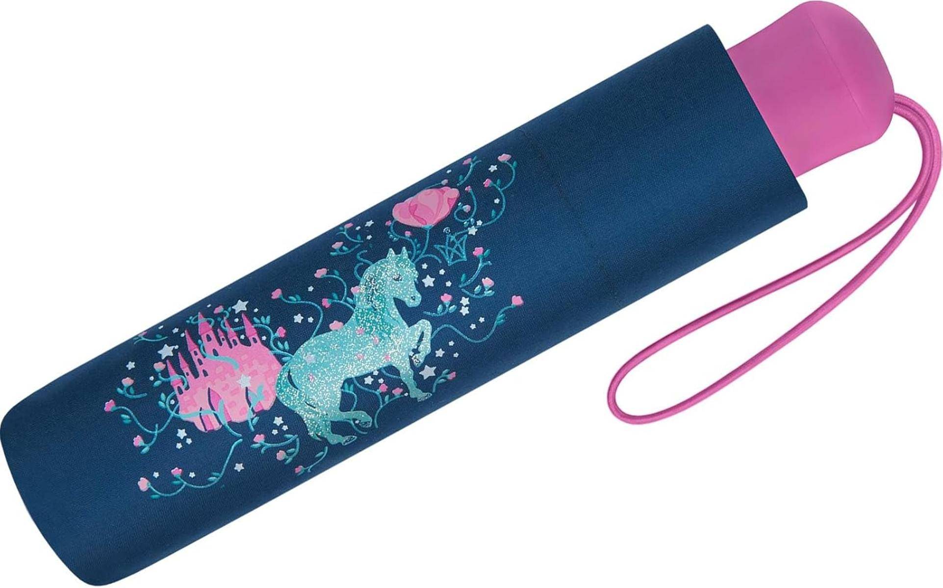 Scout Kinder-Taschenschirm mit reflektierendem Streifen Dreamworld Regenschirm