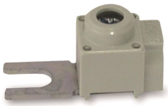FTG Anschlussklemme Gabel isol. 802/114 längs f.Phasenschiene 25qmm AEG AS25GI Install.Baumaterial