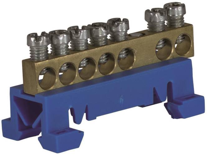 FTG Nullleiterklemme 7x10qmm 870N/7 blau ABB SZ-N6/3 AEG LK/N7 Install.Baumaterial