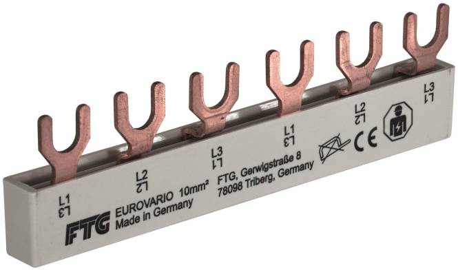 FTG Gabel E6 3p 105mm 10qmm ES30610 Sammelschiene Eurovario Hg GS Legr AEG Install.Baumaterial