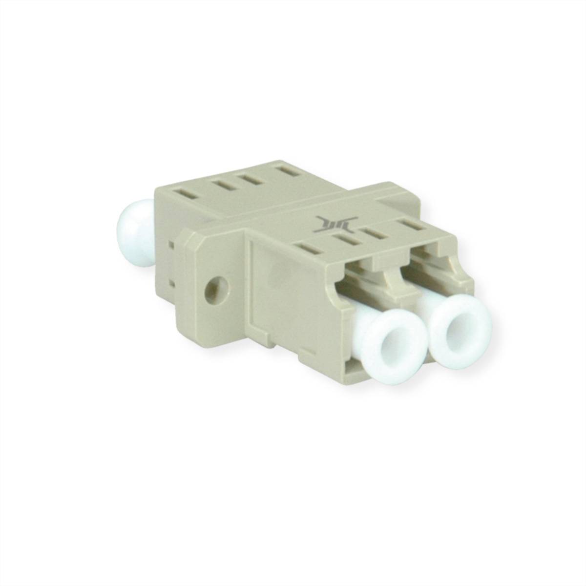 TELEGÄRTNER LC Duplex Kupplung, MM, Keramikhülse, Kunststoffgehäuse, beige, Z77