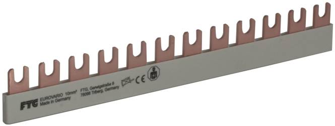 FTG Gabel E12 1p 210mm 10qmm ES11210 Sammelschiene Eurovario f.Hager Legr AEG Install.Baumaterial