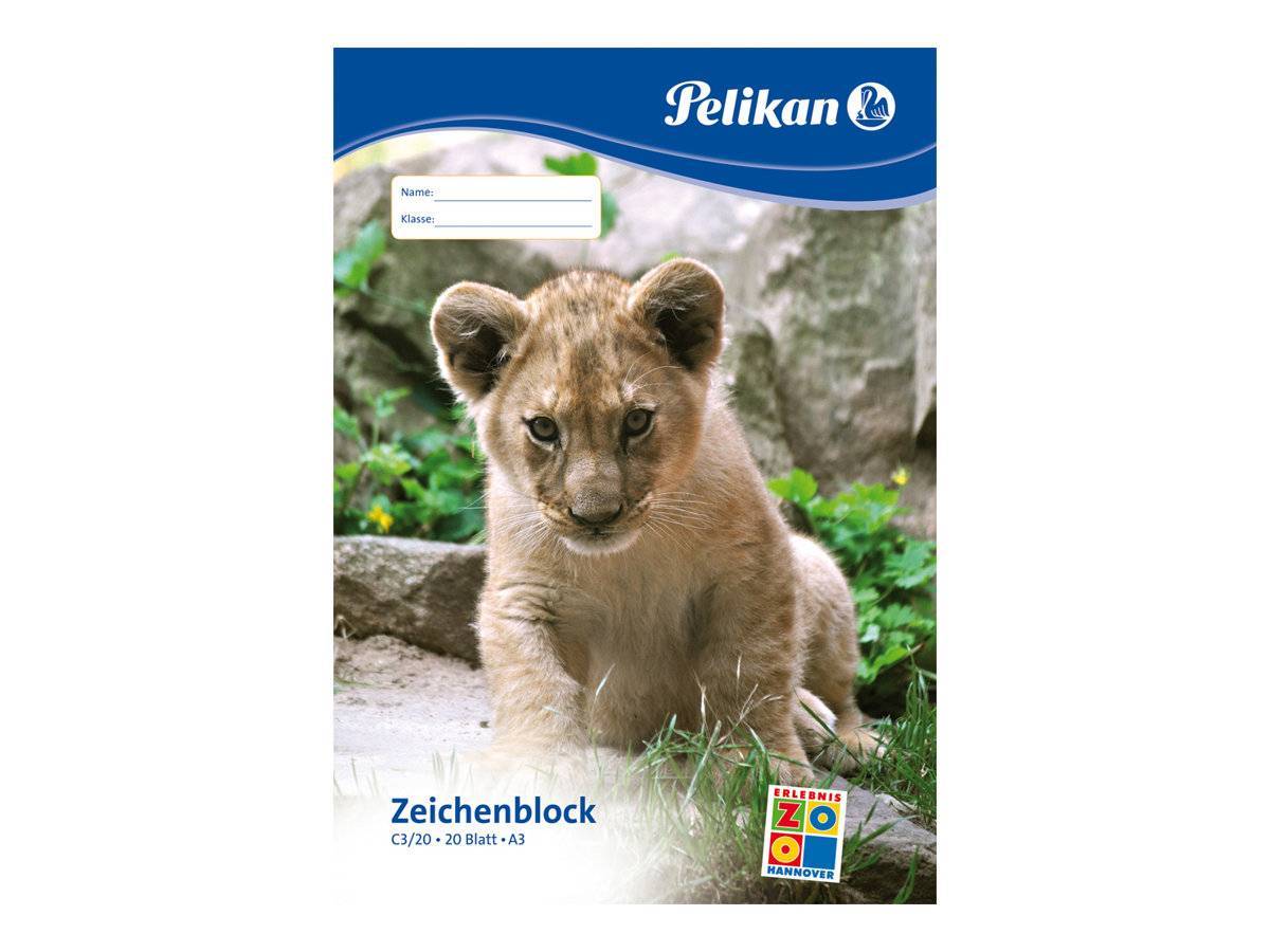 Pelikan Zeichenblock A3 20 Blatt C3/20 FSC-Mix Multimedia-Technik PapierBüroSchreibwar