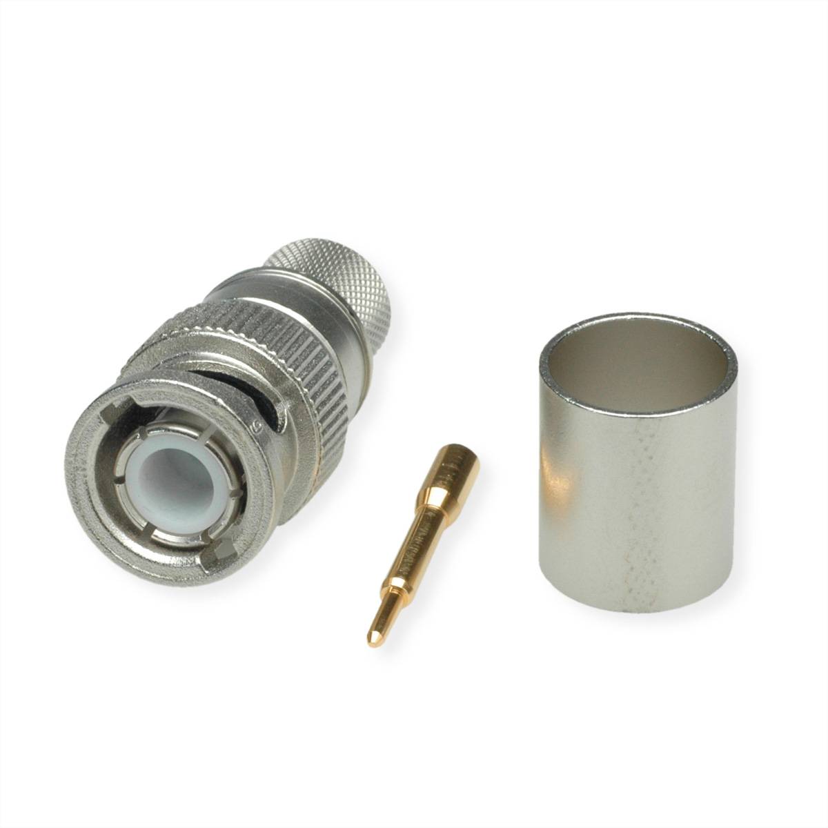 TELEGÄRTNER BNC Straight Plug, RG 213/U, Crimp Koaxialstecker BNC-Kabelstecker