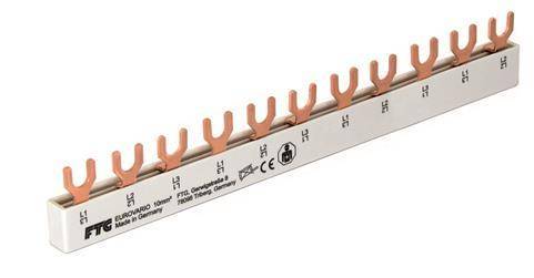 FTG Gabel E 11 3-polig 10qmm ES31110 Sammelschiene Eurovario Install.Baumaterial