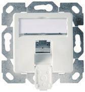 TG Dat-Dose AMJ45 8 Up/50 J00020A0505 alpinweiss Cat6A Install.Baumaterial Netzw.Telekomm