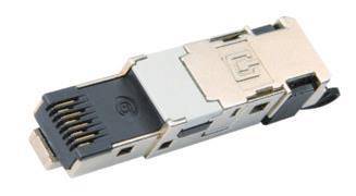 TG STX IP20 RJ45 Stecker J80026A0045 feldkonf.AWG22-26 Cat.6 schwarz T568A Install.Baumaterial