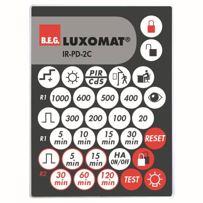 BEG Fernsteuerung Präsenzmelder 92475 PD4-Trio Install.Baumaterial Schaltermat/Geb.Steu