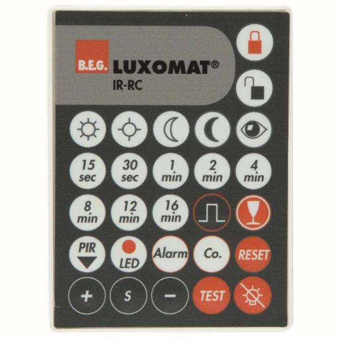BEG Luxomat Fernbedienung 92000 IR-RC für Bewegungsmelder RC-Plus Install.Baumaterial
