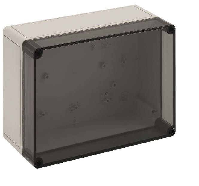 SPELS TK-Gehäuse IP66 PS2518-11-TO Deckel Transp.254x180x111 O.Pg-V. Install.Baumaterial