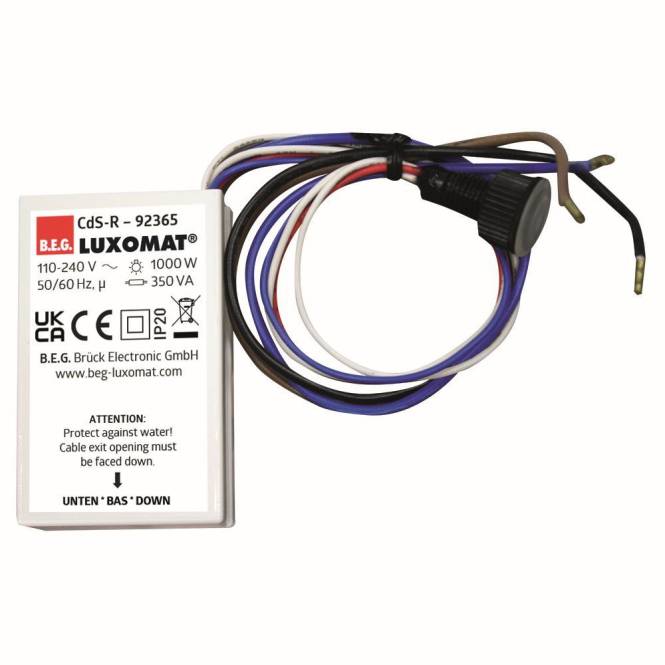 BEG Luxomat Dämmerungsschalter 92365 CdS-R 230V Einbau Install.Baumaterial Schaltermat/Geb.Steu