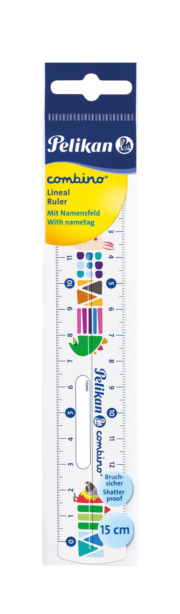 Pelikan Lineal Combino bruchsicher 15cm Multimedia-Technik PapierBüroSchreibwar