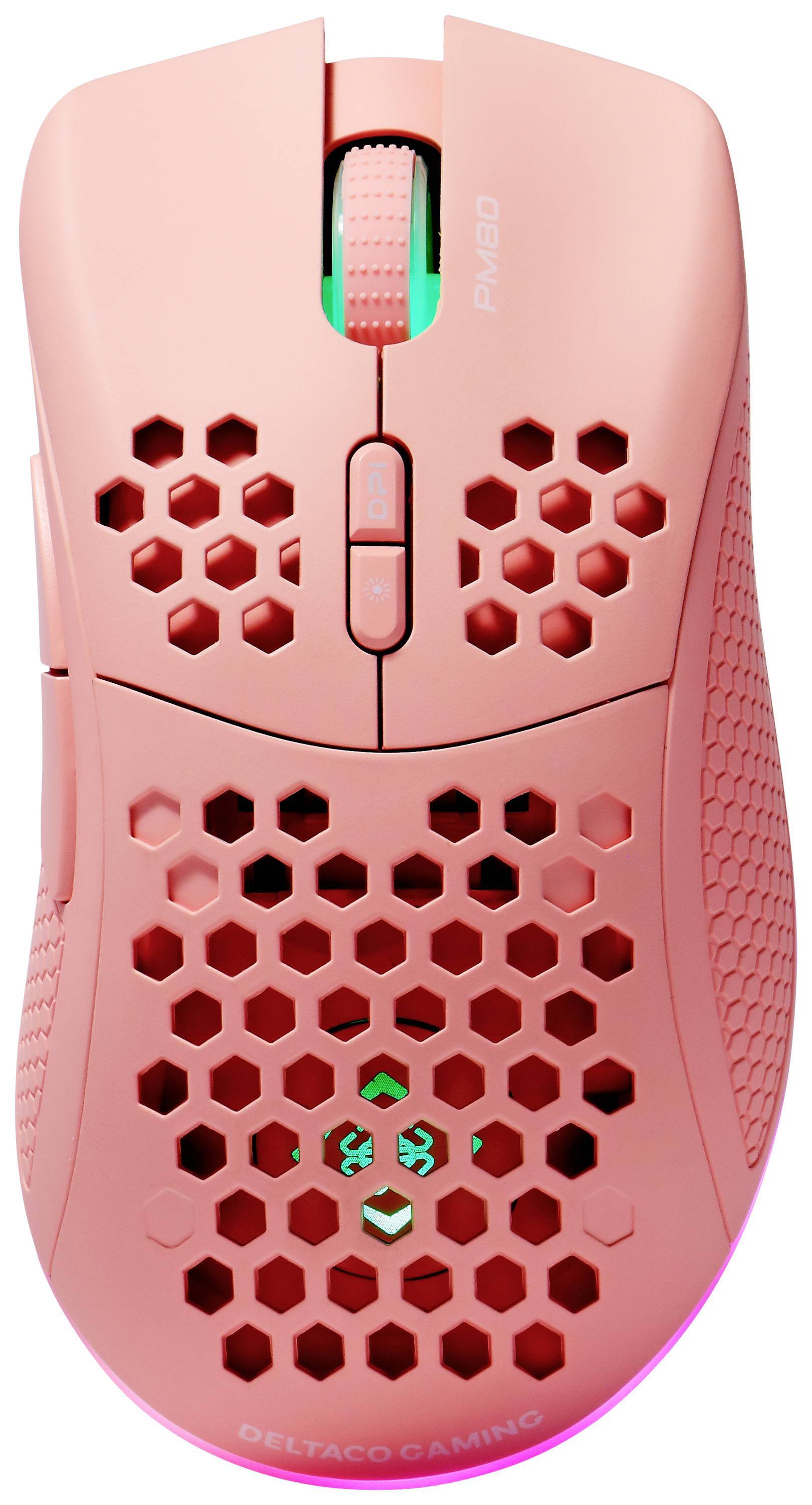 Deltaco Gaming Maus wireless, RGB, pink Eingabe / Ausgabe Mäuse & Tastaturen