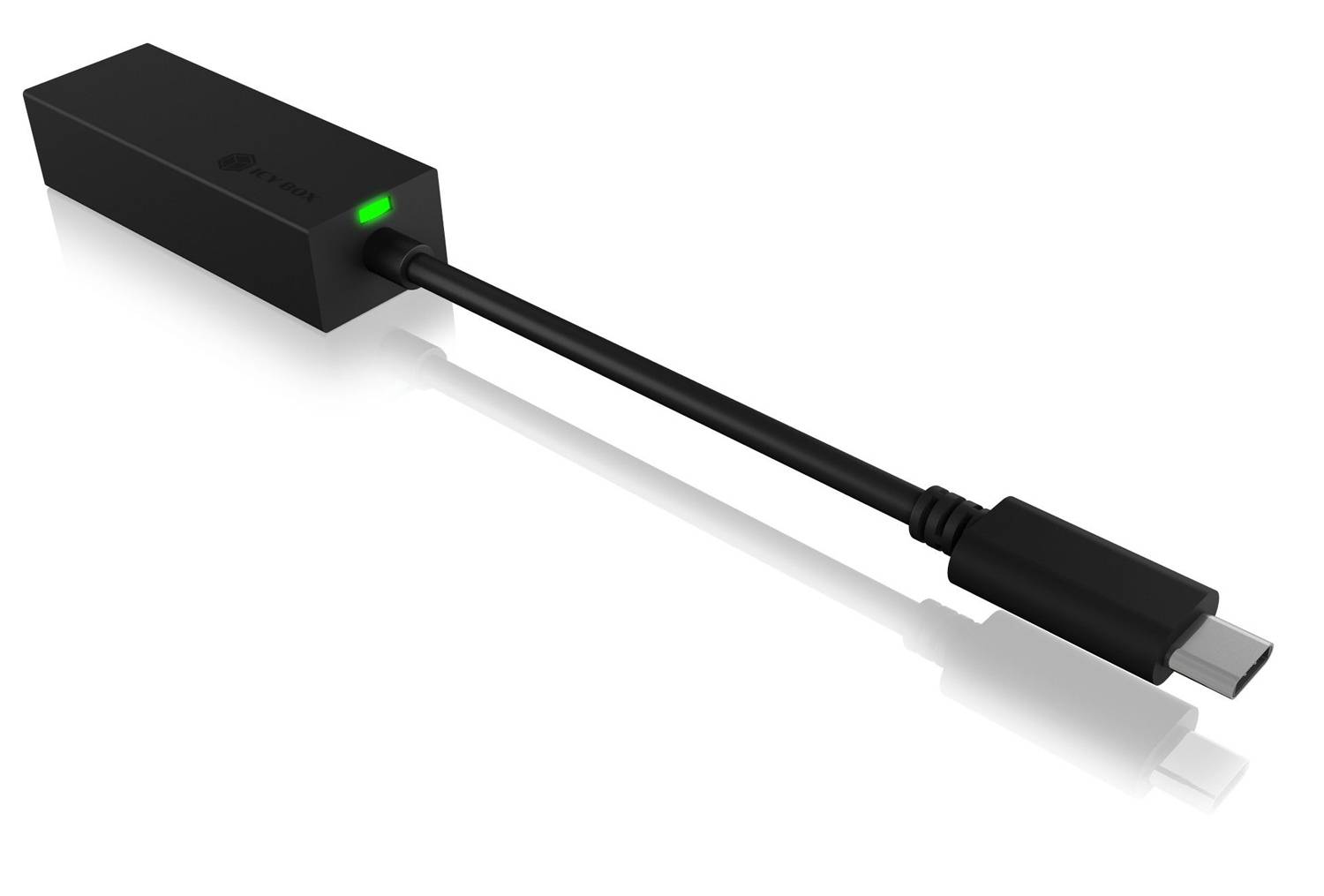 Adapter IcyBox USB 3.0 C > Gigabit Ethernet IB-LAN100-C3 Multimedia-Technik