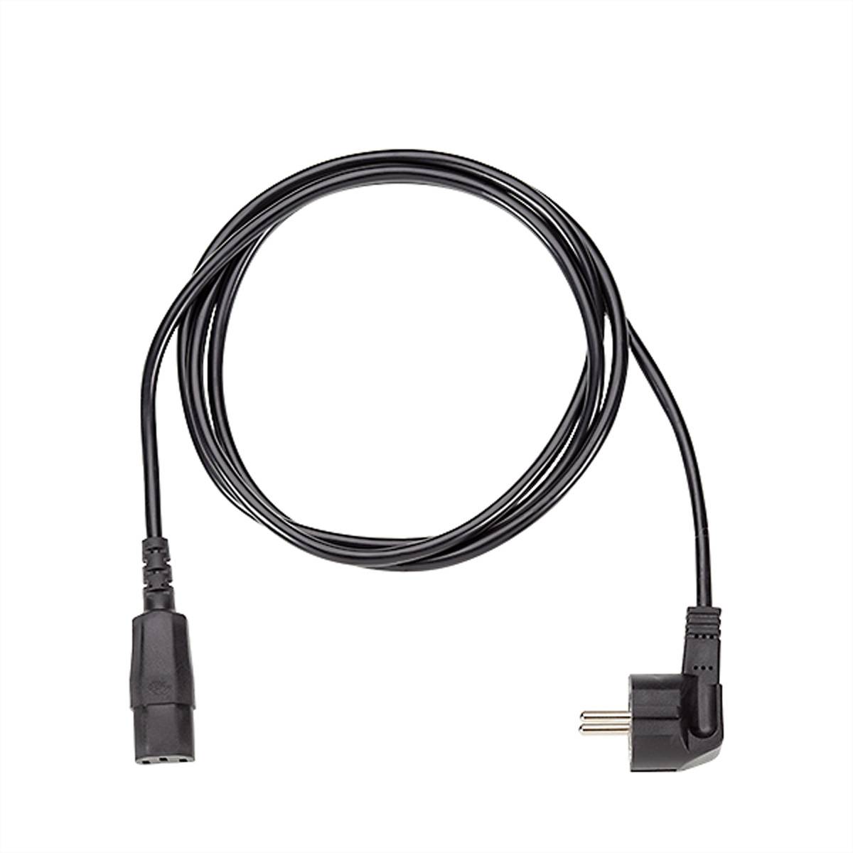 BACHMANN Zuleitung H05VV-F 3G0,75mm�, L: 2,0m sw C13/CEE7/7 Stromversorgung Stromkabel