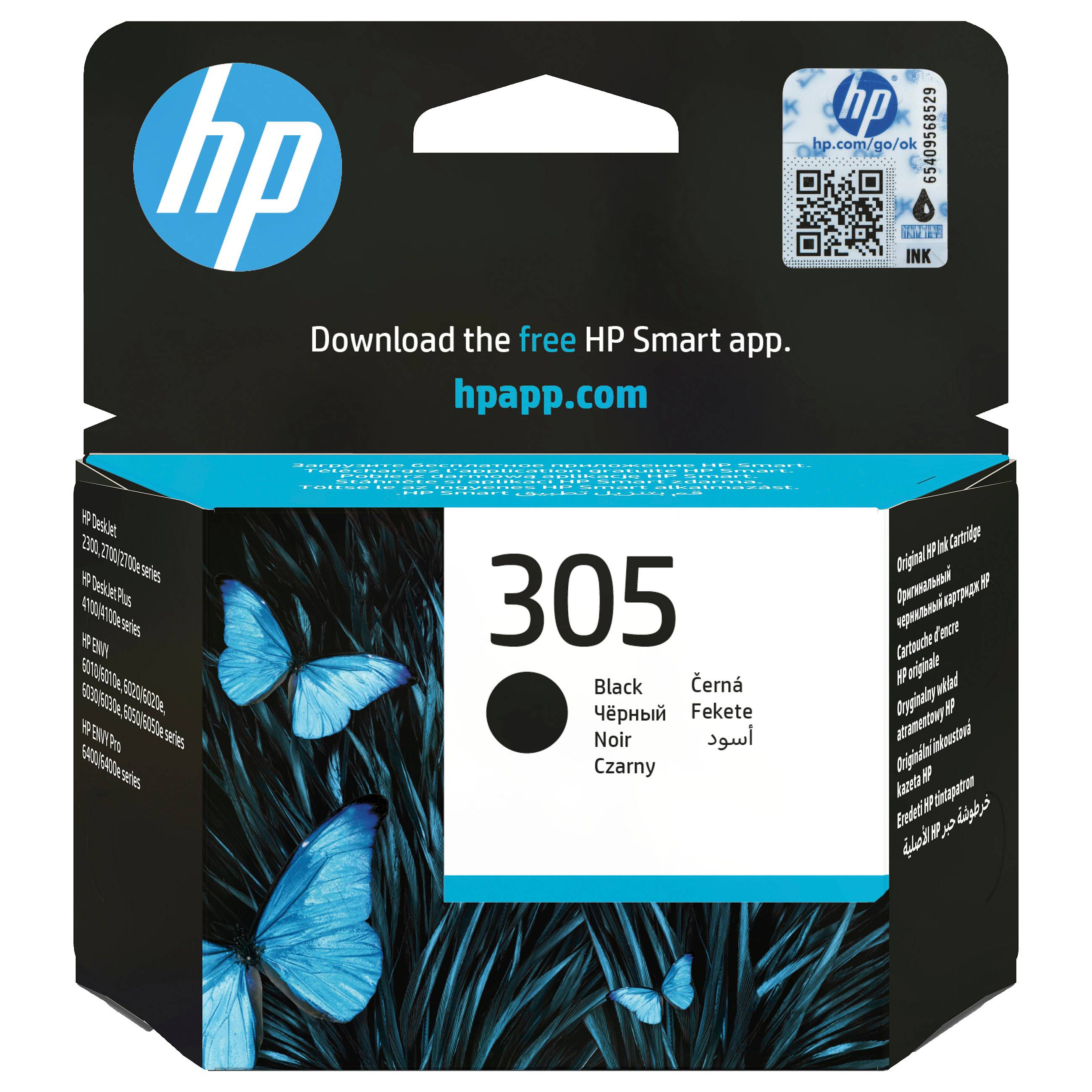 HP 305 Black Original ink cartridge Verbrauchsmaterialien Tinte