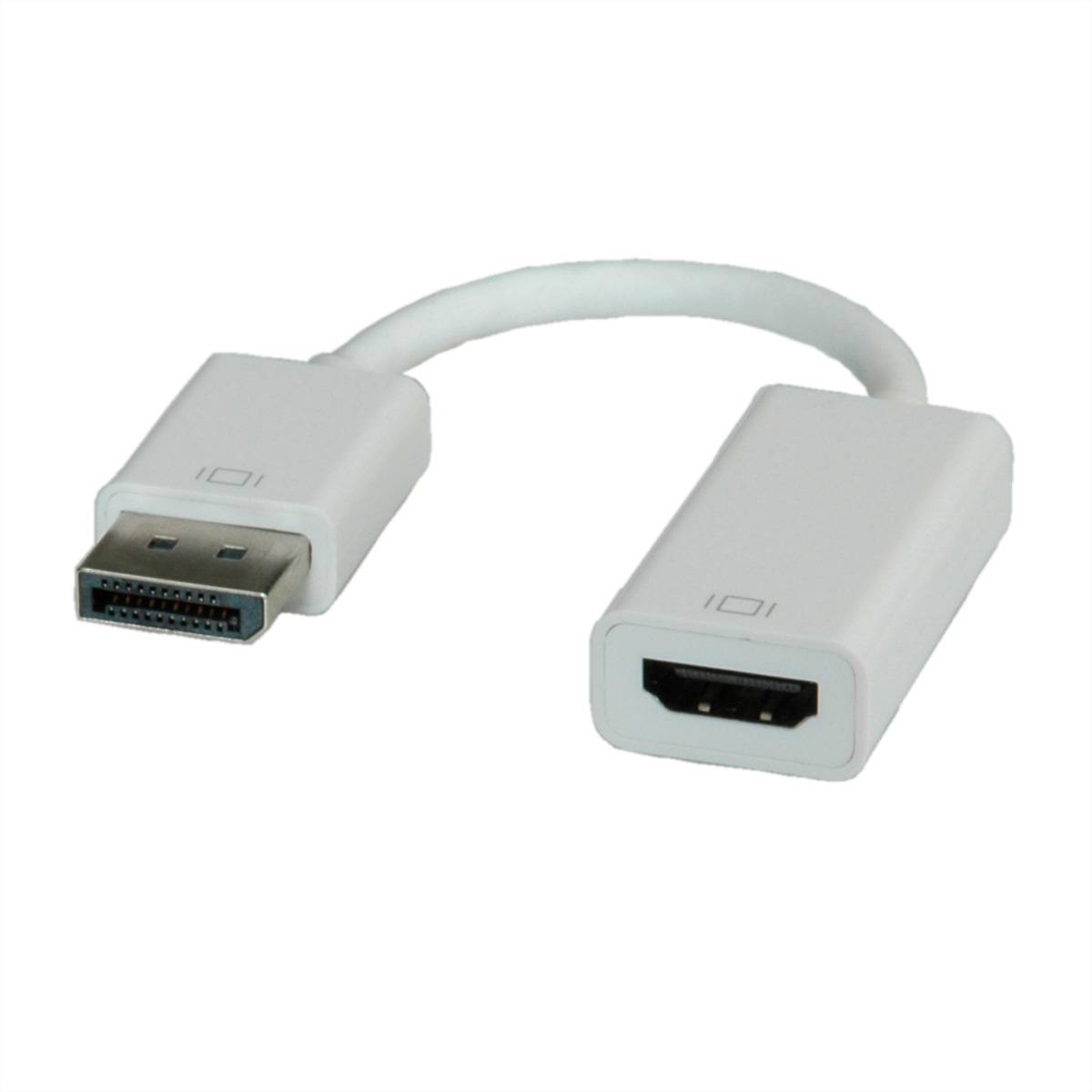 ROLINE DisplayPort-HDMI Adapter, DP Stecker-HDMI Buchse Terminatoren, Konverter Adapter