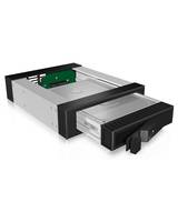 ICY BOX IB-129SSK-B 13,3 cm (5.25) Frontblende Schwarz Multimedia-Technik Festplattenwechselr.