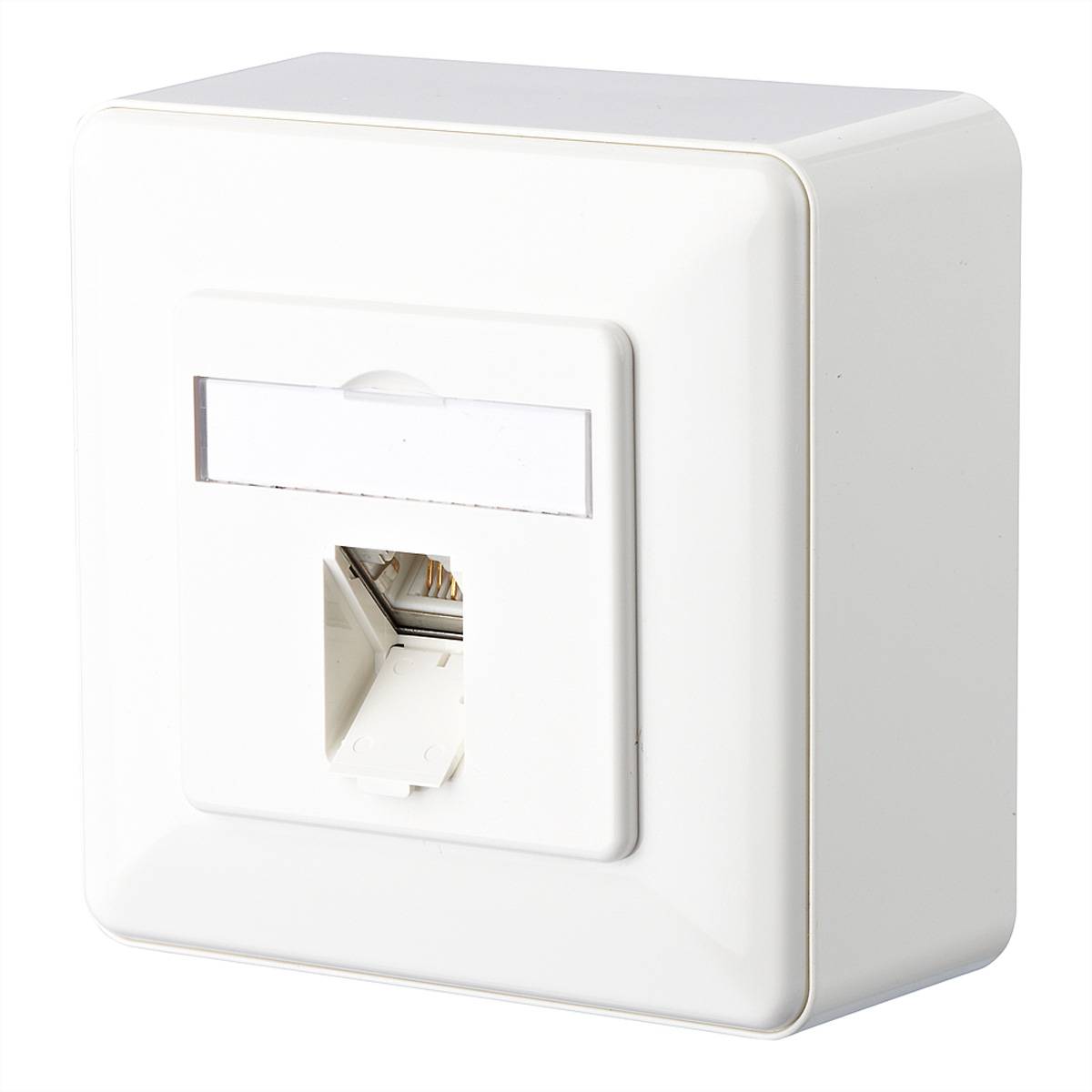 METZ CONNECT E-DAT C6A 1 Port AP, reinwei� Anschlusstechnik TP Anschlussdose Kat.6A