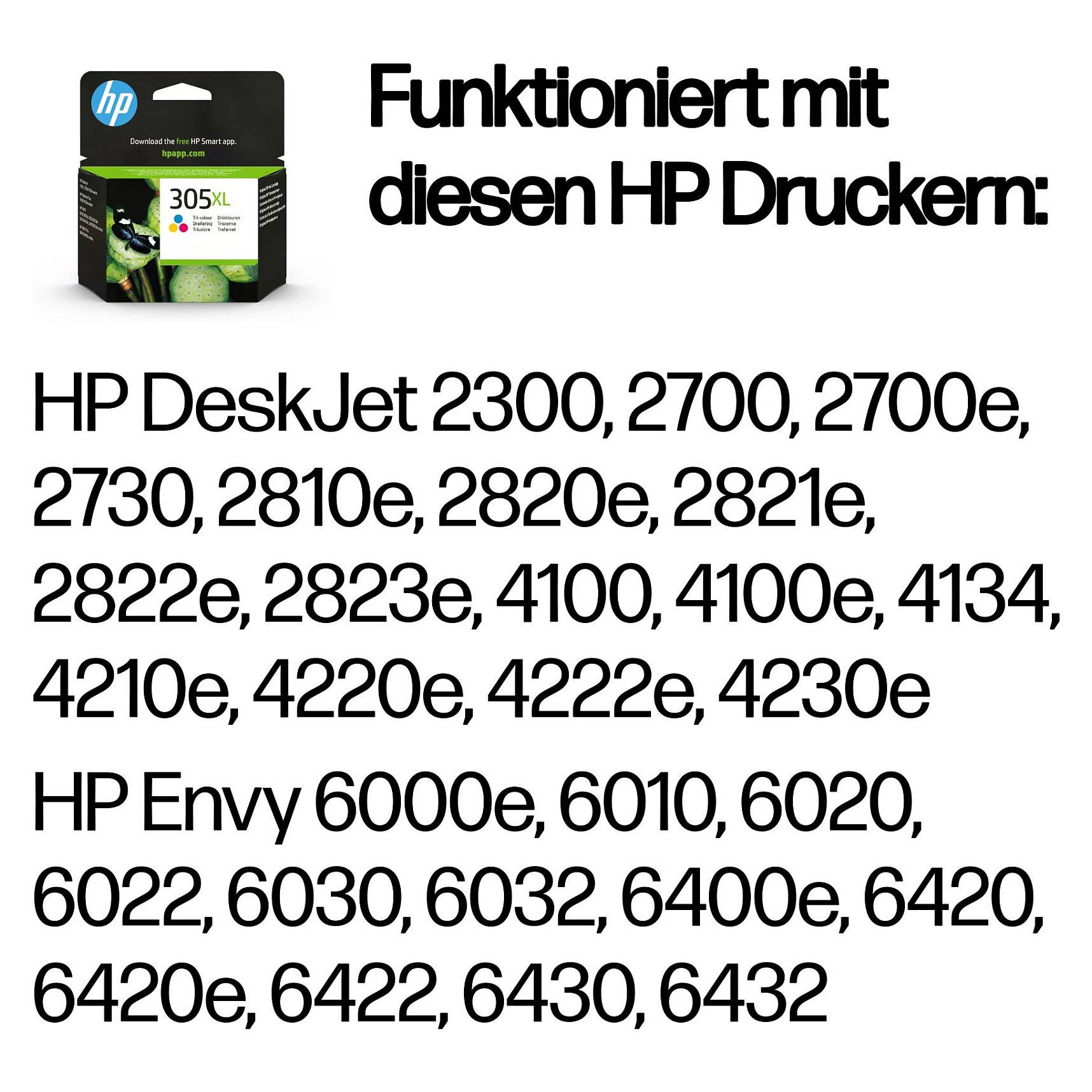 HP 305XL High Yield Tri-color Original ink cartridge Verbrauchsmaterialien Tinte