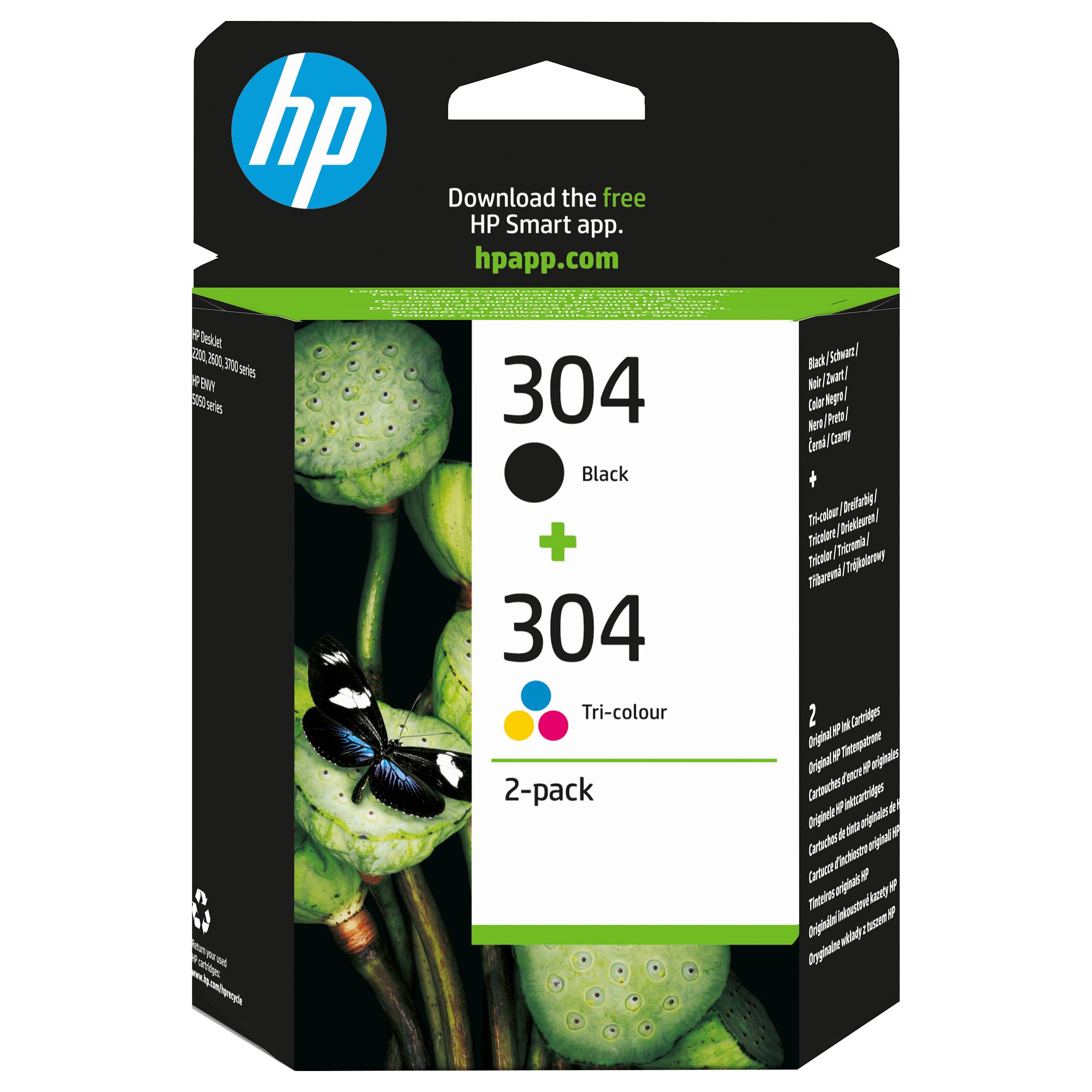 HP 304 2-pack Black/Tri-color Original Ink Cartridges ink cartridge Verbrauchsmaterialien Tinte
