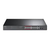 TP-Link 16-Port-10/100Mbit/s-+2-Port-Gigabit- Unmanaged PoE-Switch Multimedia-Technik Switche